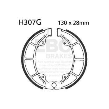 EBC BRAKE SHOE SET  (5)