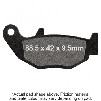 EBC SCOOTER DISC PAD SET BLACK E327