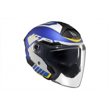 MED COSMO CRUISER C7 MATT BLUE OPEN FACE MT HELMETS