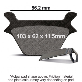 DOUBLE H SINTERED STREET PAD