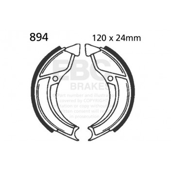 EBC BRAKE SHOE SET