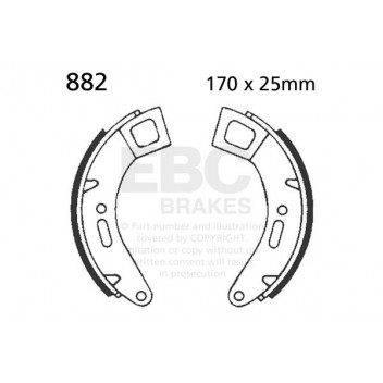 EBC BRAKE SHOE SET