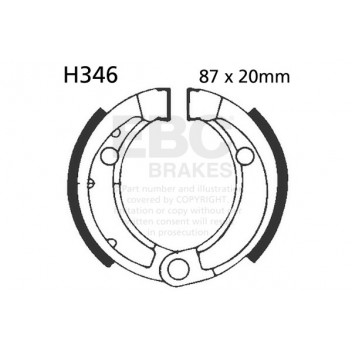 EBC BRAKE SHOE SET (87)