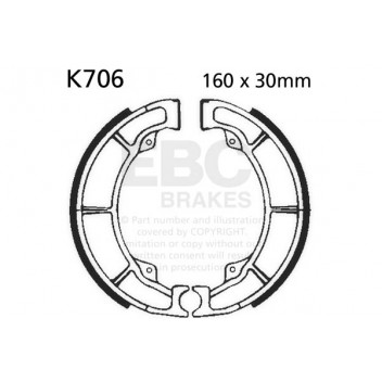 EBC BRAKE SHOE SET (5) 5