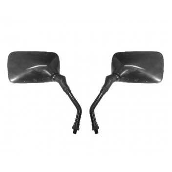 Mirrors 10mm Black Rectangle Left & Right Yamaha Thread