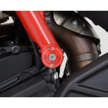 Frame Plug red aluminium LHS or RHS Ducati Hypermotard 82