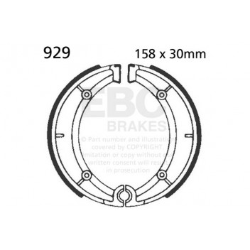 EBC BRAKE SHOE SET