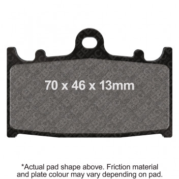 EBC V PAD SEMI SINTERED PAD SET