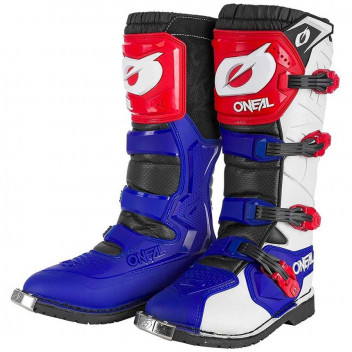 ONEAL RIDER PRO BOOT BL/RE 45 45/11 BLUE/RED/WHITE