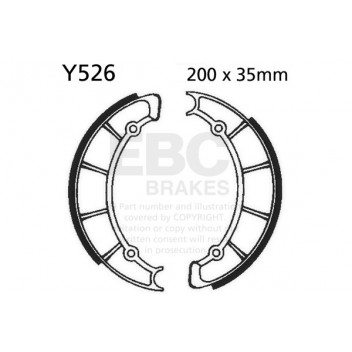 EBC BRAKE SHOE SET