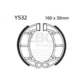 EBC BRAKE SHOE SET (5)