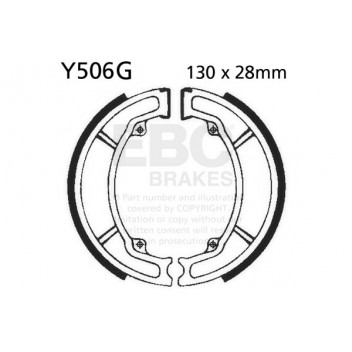 EBC GROOVED BRAKE SHOE SET (5)