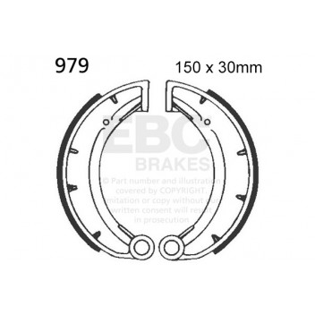 EBC BRAKE SHOE SET