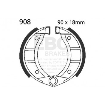 EBC BRAKE SHOE SET