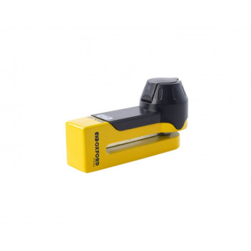 TITAN DISC LOCK 10MM YELLOW WITH POUCH OXFORD
