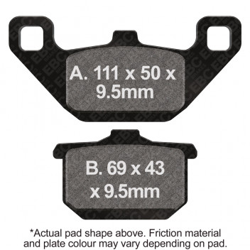 M/C DISC PAD SET -DMX