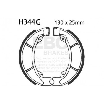 EBC GROOVED BRAKE SHOE SET