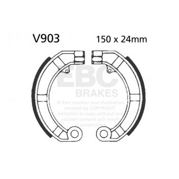 EBC BRAKE SHOE SET