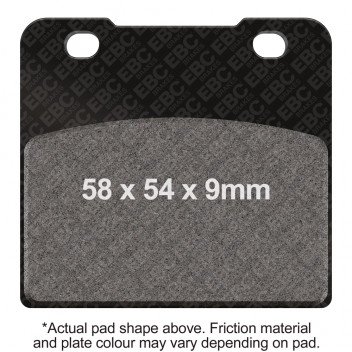 EBC V PAD SEMI SINTERED PAD SET