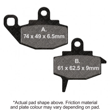 MOTORCYCLE DISC PAD SET