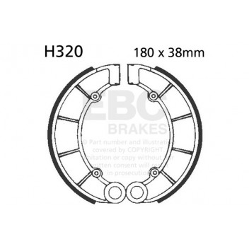 EBC BRAKE SHOE SET (5)
