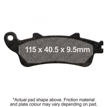 EBC SCOOTER DISC PAD SET BLACK E327