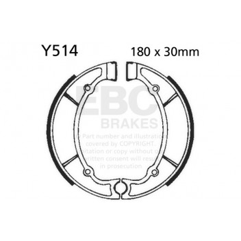 EBC BRAKE SHOE SET (5)