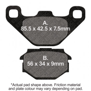 EBC SCOOTER DISC PAD SET E327