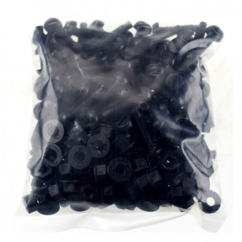 Hi Level Bolts Number Plate Black (100 Pack)