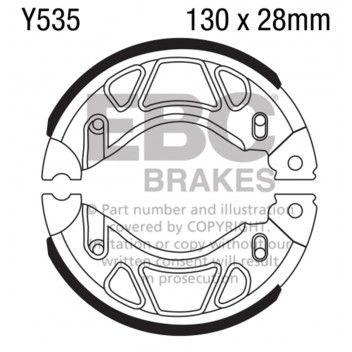 Plain Motorcycle Replacement Brake Shoes