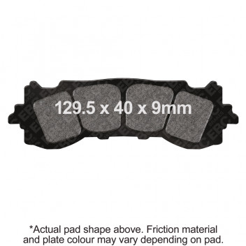 EBC V PAD SEMI SINTERED PAD SET