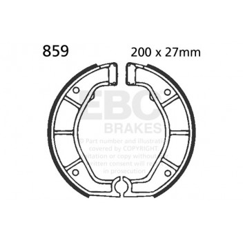 EBC BRAKE SHOE SET