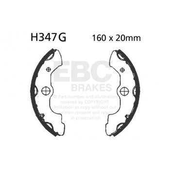 EBC GROOVED BRAKE SHOE SET (5)
