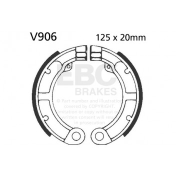 EBC BRAKE SHOE SET