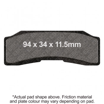 RACE PAD ONLY NEW SINTERED RACE PAD (NOT FOR HIGHWAY USE)