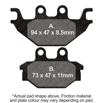MOTORCYCLE DISC PAD SET
