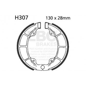 EBC BRAKE SHOE SET (5)