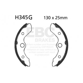 EBC GROOVED BRAKE SHOE SET (5)
