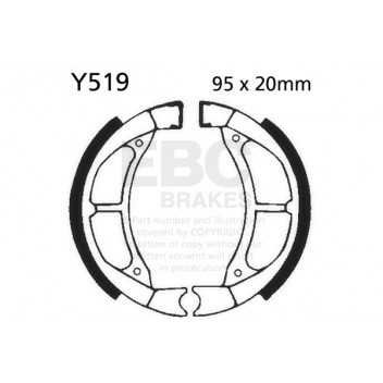 EBC BRAKE SHOE SET (5)