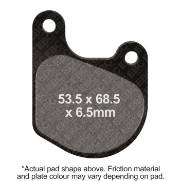 EBC V PAD SEMI SINTERED PAD SET