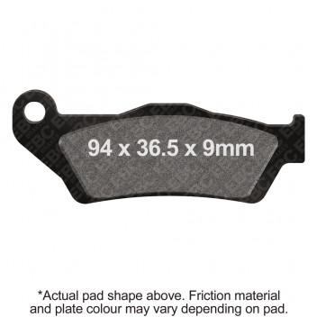 EBC V PAD SEMI SINTERED PAD SET