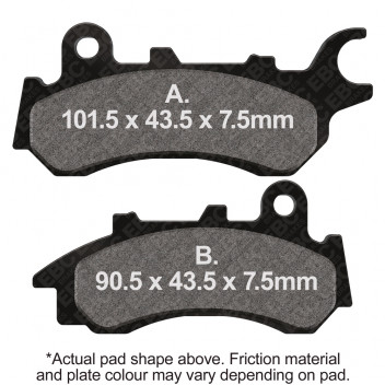 M/C DISC PAD SET - DMX