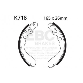 EBC BRAKE SHOE SET (5)