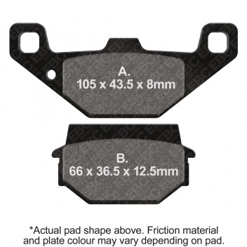 M/C DISC PAD SET - (EBCFD0296)