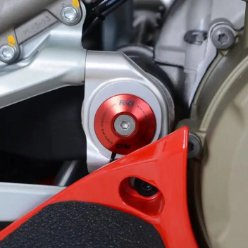 Frame Plug (single left or right side swingarm pivot red)