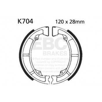 EBC BRAKE SHOE SET