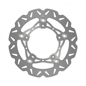 NEW PLAIN SILVER CENTER HUB OVERSIZE DISCS-250MM-C/W BRACKET