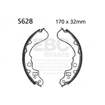 EBC BRAKE SHOE SET (5)
