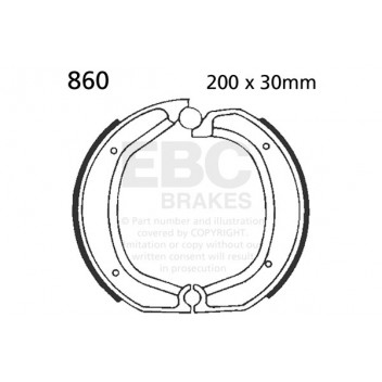 EBC BRAKE SHOE SET