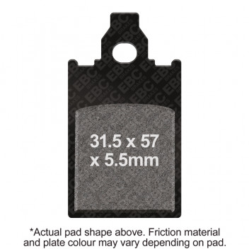 EBC SCOOTER DISC PAD SET BLACK E327